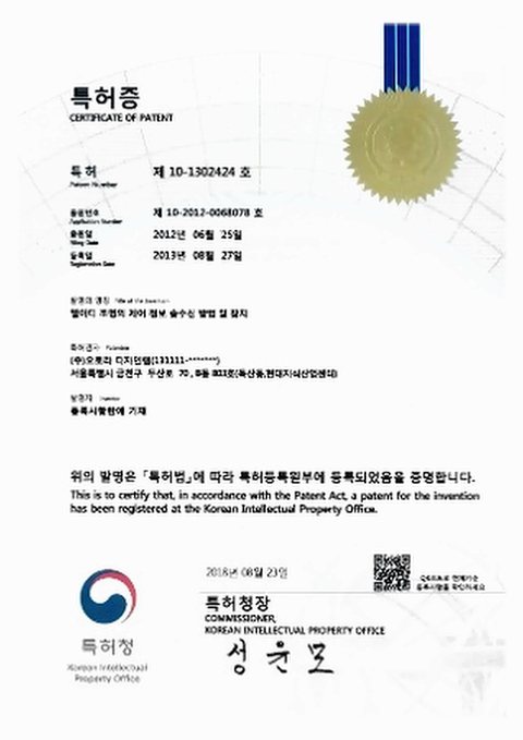 특허 제1302424호
