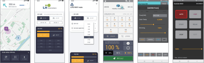 스마트폰용 매니저 화면